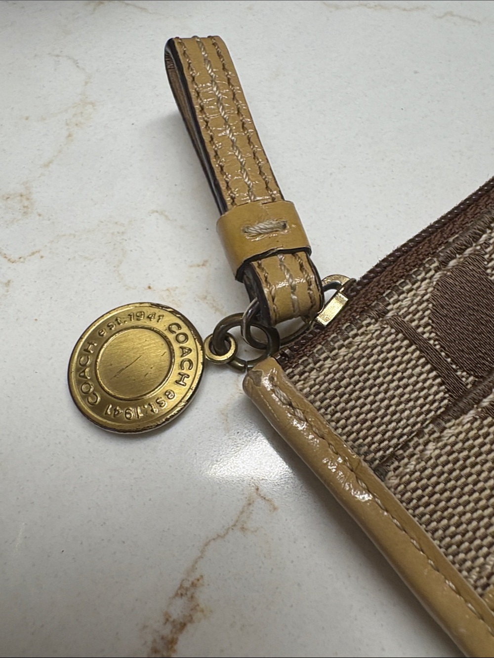 Coach Legacy Stripe Card Holder/Coin/Change Purse - Picture 3 of 9